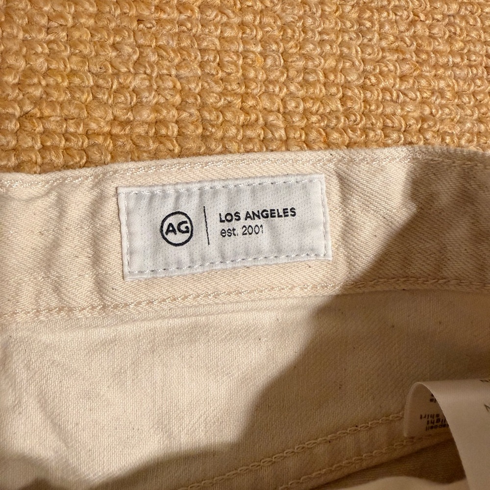 Ag Adriano Goldschmied Hattie Crop Jean High-Rise Barrel in Opal Stone size 27 - Picture 10 of 13